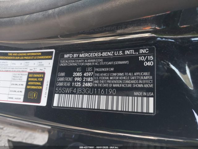 2016 MERCEDES-BENZ C 300 55SWF4JB3GU116190 Photo 8