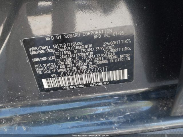 JF2GUHDC9S8232317 Subaru Crosstrek Premium