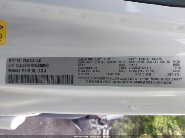 1C4JJXN67PW630869 Jeep Wrangler 4xe 4x4