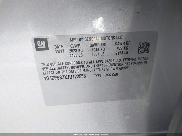 1G4ZP5SZXJU122558 Buick Lacrosse Essence