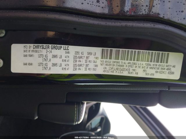 1C4PJLAB1EW221415 Jeep Cherokee Sport