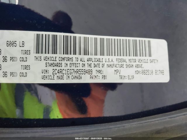 2017 CHRYSLER PACIFICA 2C4RC1EG7HR559489 Photo 8