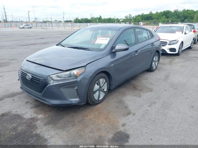 KMHC65LC9JU077745 Hyundai Ioniq Hybrid Blue