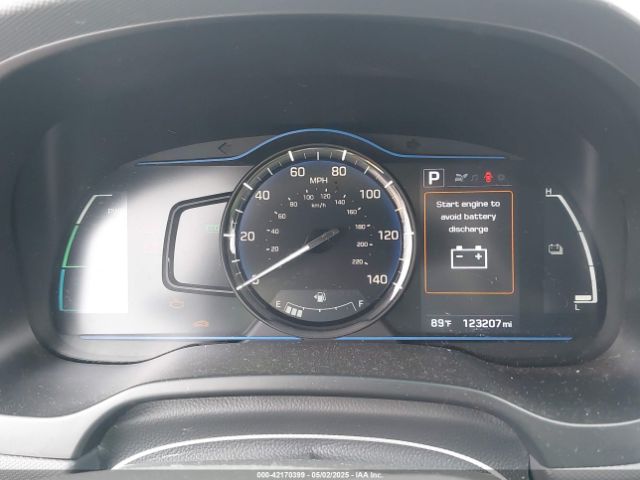 KMHC65LC9JU077745 Hyundai Ioniq Hybrid Blue
