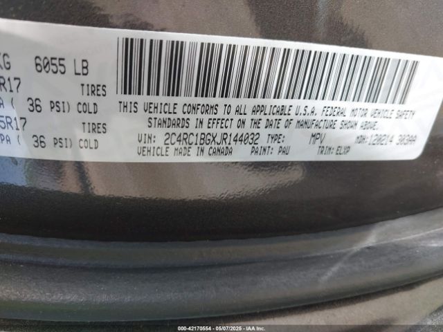 2C4RC1BGXJR144032 Chrysler Pacifica Touring L