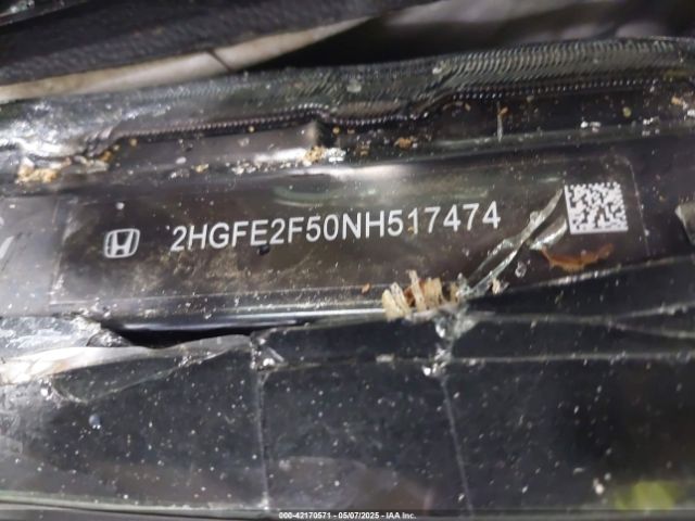 2HGFE2F50NH517474 Honda Civic Sport