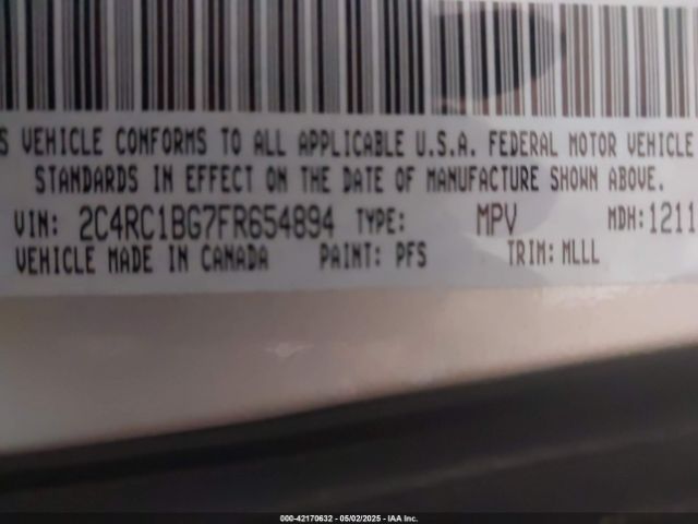 2015 CHRYSLER TOWN & COUNTRY 2C4RC1BG7FR654894 Photo 8