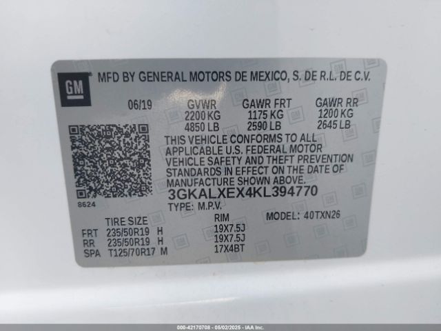3GKALXEX4KL394770 GMC Terrain Denali