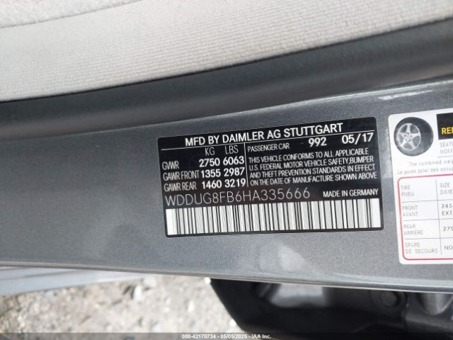 WDDUG8FB6HA335666 Mercedes-Benz S 550 4matic