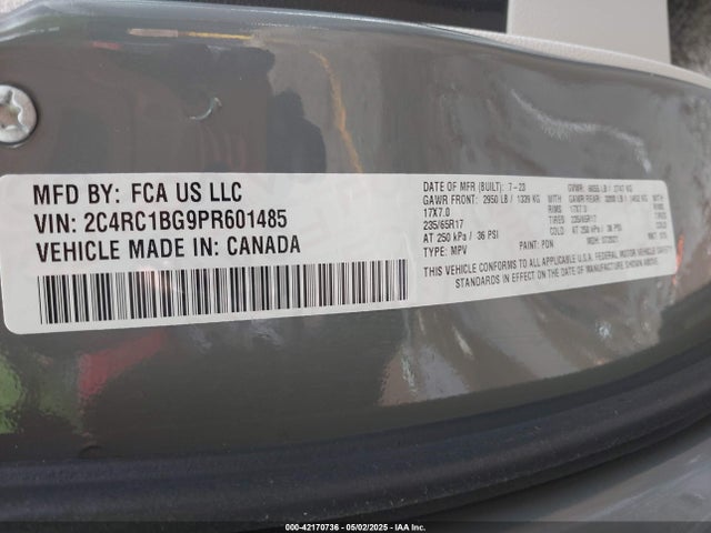 Chrysler Pacifica Touring L 2023 2C4RC1BG9PR601485 Image 9