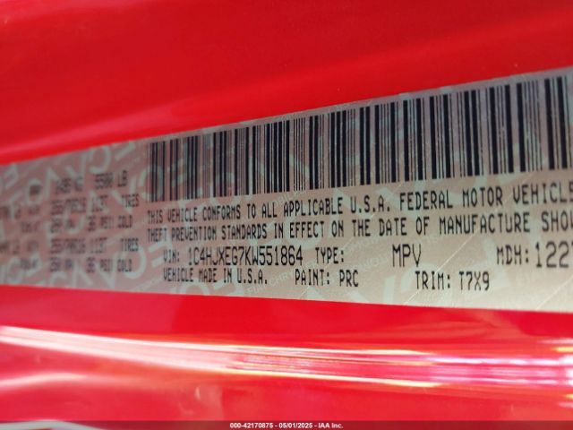 2019 JEEP WRANGLER UNLIMITED 1C4HJXEG7KW551864 Photo 8