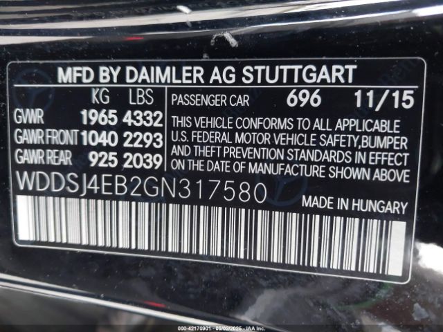 2016 MERCEDES-BENZ CLA 250 WDDSJ4EB2GN317580 Photo 8