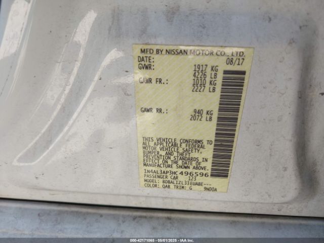1N4AL3AP3HC496596 Nissan 2017