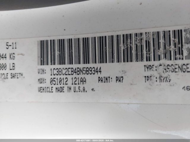 2011 CHRYSLER 200 1C3BC2EB4BN589344 Photo 8