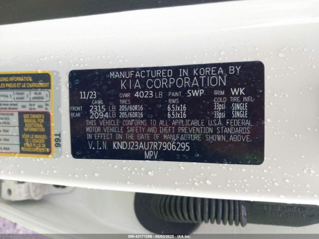 KNDJ23AU7R7906295 KIA SOUL LX