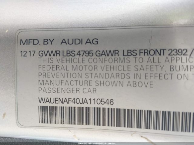 2018 AUDI A4 WAUENAF40JA110546 Photo 8