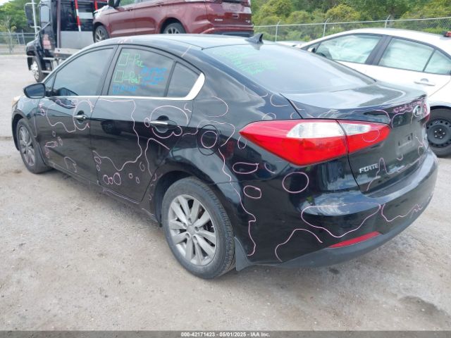 KNAFX4A85E5054225 KIA FORTE EX
