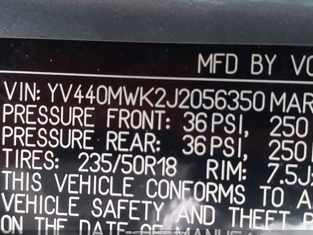 2018 VOLVO V60 CROSS COUNTRY YV440MWK2J2056350 Photo 8