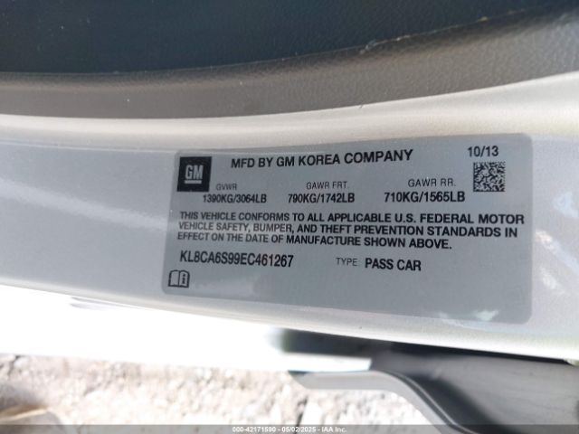KL8CA6S99EC461267 Chevrolet Spark Ls Manual