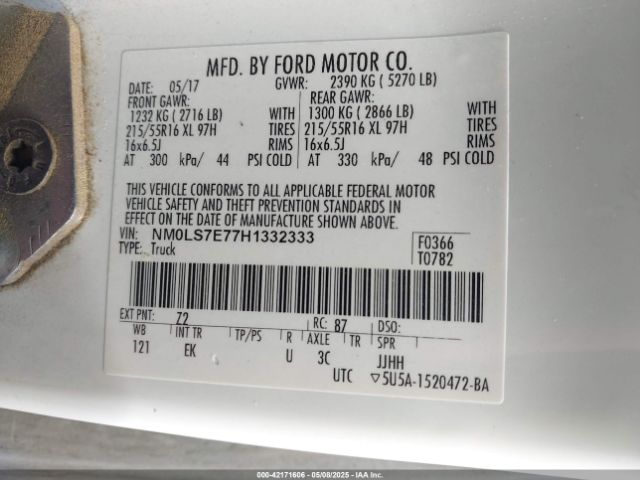 NM0LS7E77H1332333 Ford Transit Connect Xl