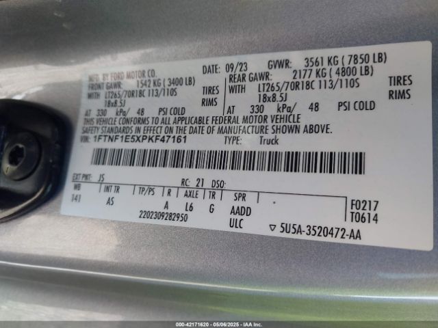 2023 FORD F-150 1FTNF1E5XPKF47161 Photo 8