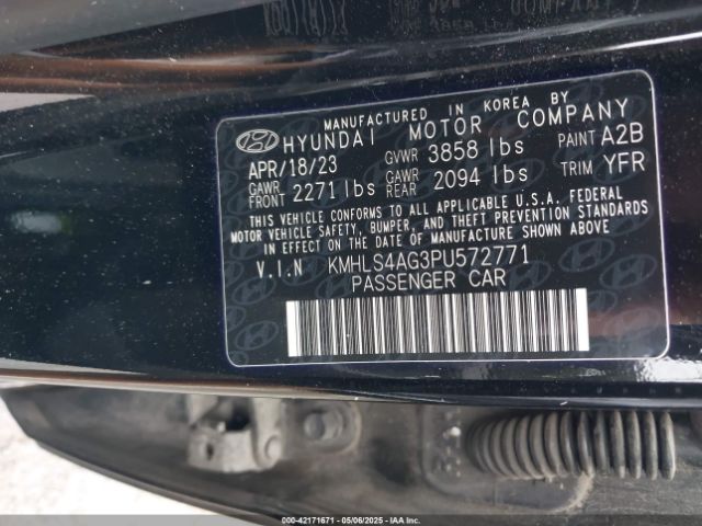 KMHLS4AG3PU572771 Hyundai ELANTRA SEL