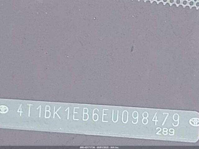 4T1BK1EB6EU098479 Toyota Avalon Xle Premium