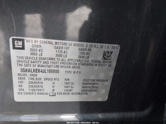 3GKALXEX4JL166895 GMC Terrain Denali