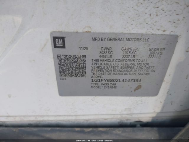 1G1FY6S02L4147364 Chevrolet BOLT EV