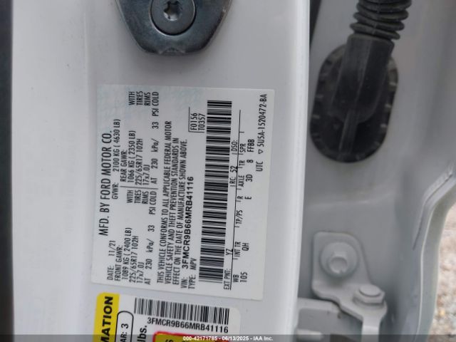 3FMCR9B66MRB41116 Ford dragon