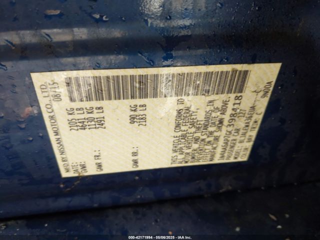 1N4AA6AP7GC398418 Nissan Maxima 3.5 Sl