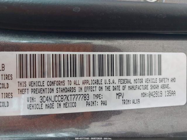 2019 JEEP COMPASS 3C4NJCCB7KT777783 Photo 8