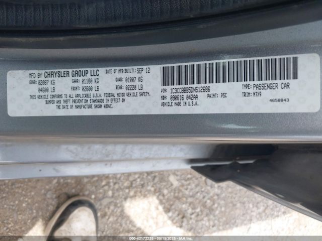 2013 CHRYSLER 200 1C3CCBBB5DN512686 Photo 8