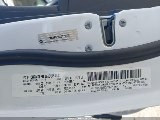 1C4NJRBB5ED778512 Jeep Patriot Sport