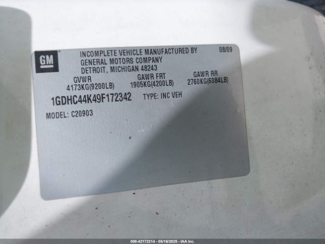 2009 GMC SIERRA 2500HD 1GDHC44K49F172342 Photo 8