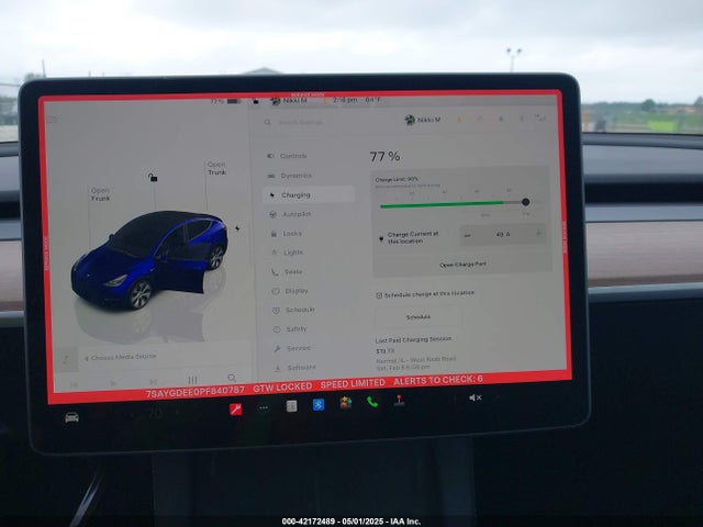 7SAYGDEE0PF840787 Tesla Model Y Awd/long Range Dual Motor All-wheel Drive