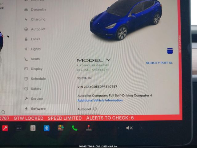 2023 TESLA MODEL Y 7SAYGDEE0PF840787 Photo 6