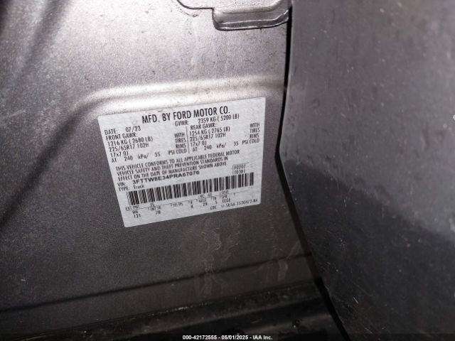 3FTTW8E34PRA67076 Ford Maverick Xlt