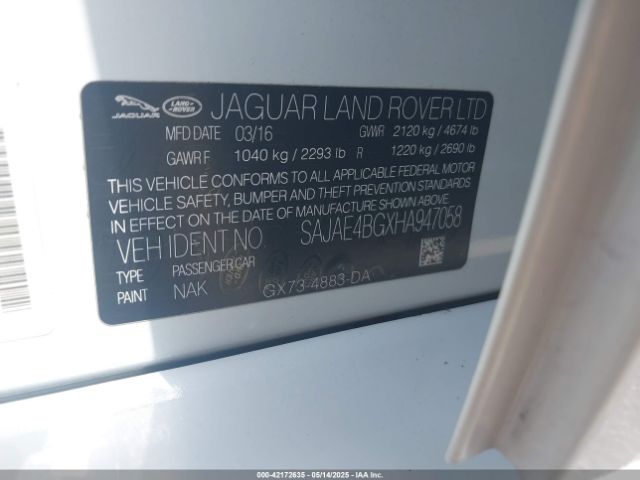 2017 JAGUAR XE SAJAE4BGXHA947058 Photo 8