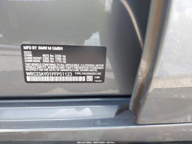 WBS33AY01PFP51123 BMW M3
