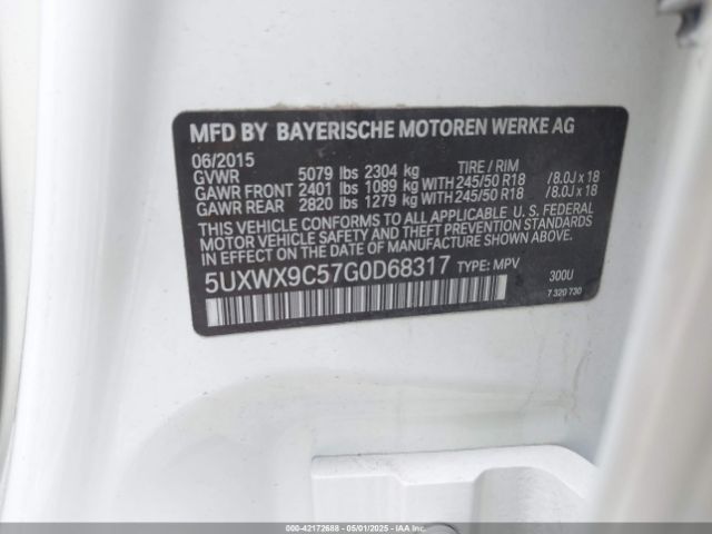 5UXWX9C57G0D68317 BMW X3 Xdrive28i