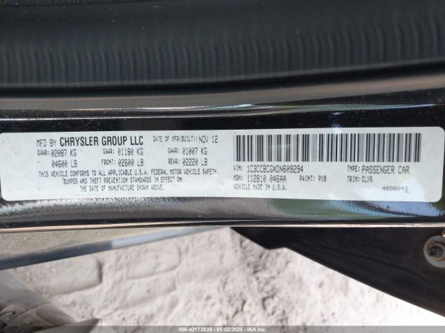 2013 CHRYSLER 200 1C3CCBCGXDN609294 Photo 8