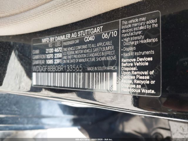 2011 MERCEDES-BENZ C 300 WDDGF8BB0BR133565 Photo 8