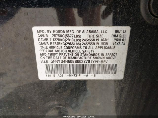 2014 ACURA MDX 5FRYD4H60EB003270 Photo 8