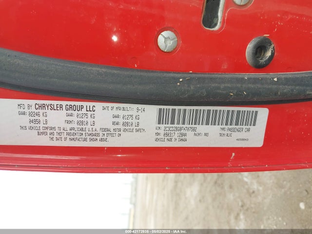 Dodge 2015 2015 2C3CDZBG8FH707582 Image 9