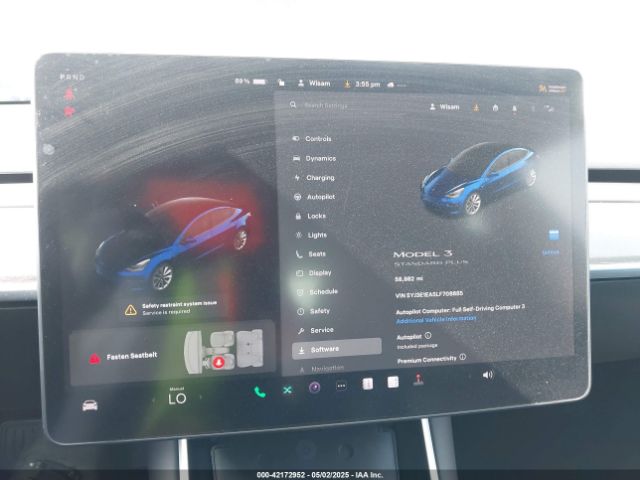 5YJ3E1EA5LF708885 Tesla Model 3 Standard Range Plus Rear-wheel Drive/standard Range Rear-wheel Drive