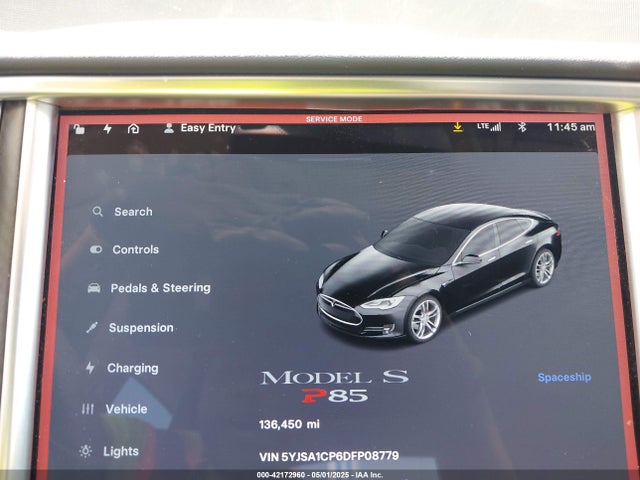 2013 TESLA MODEL S 5YJSA1CP6DFP08779 Photo 6