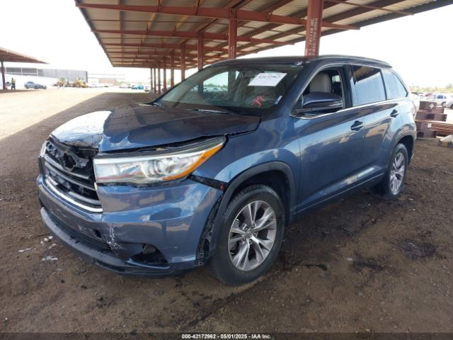 5TDKKRFH2FS115421 Toyota Highlander Xle V6