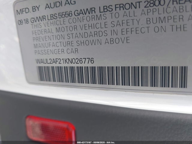 2019 AUDI A6 WAUL2AF21KN026776 Photo 8