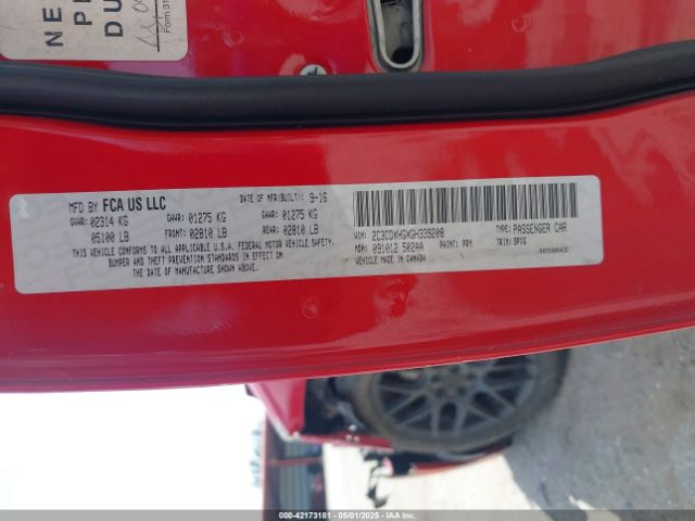 2C3CDXHGXGH339208 Dodge Charger Sxt